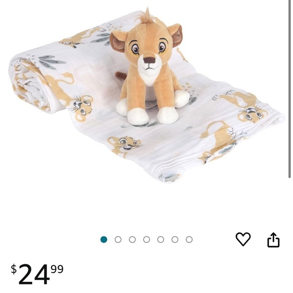 BRAND NEW NWT Lambs & Ivy Baby Lion King Simba Swaddle and Plush Set - Picture 1 of 2